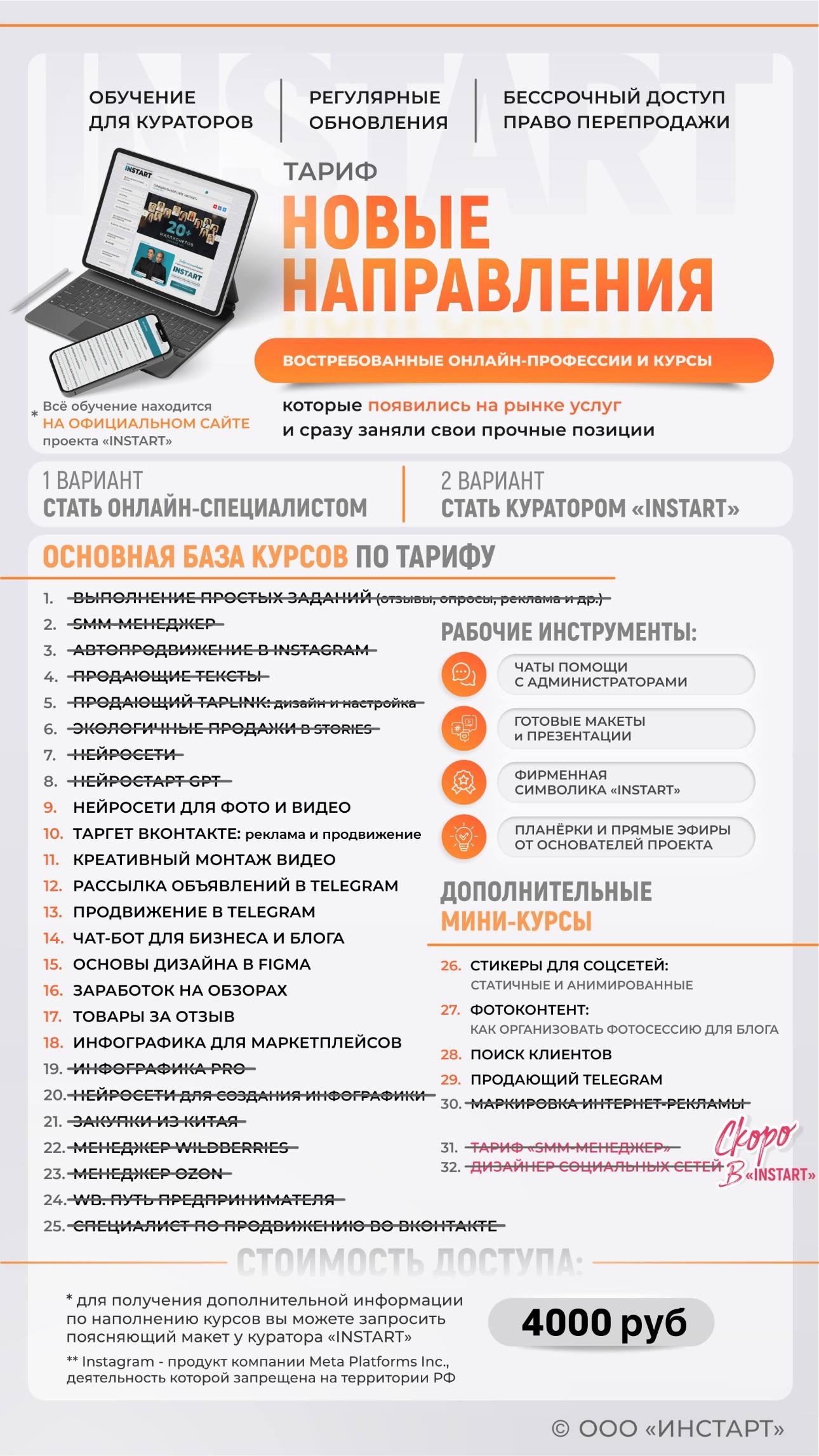 Тариф «Новые направления»